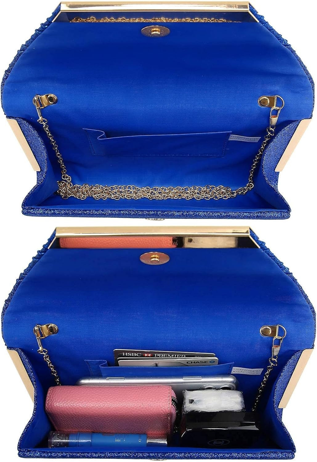 Women Evening Bags Wedding Purses Handbags Party Clutches Cocktail Prom Formal Clutch with Glitter Rhinestones