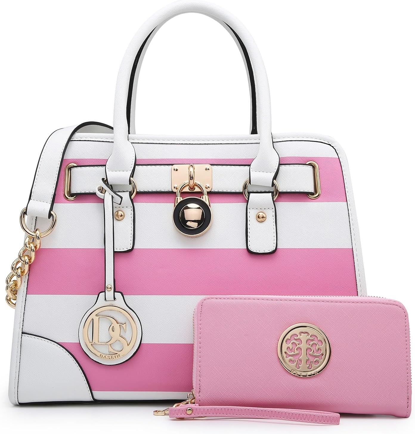 Women Handbags Top Handle Satchel Purse Shoulder Bag Hobo Bag Work Bag Set 2pcs