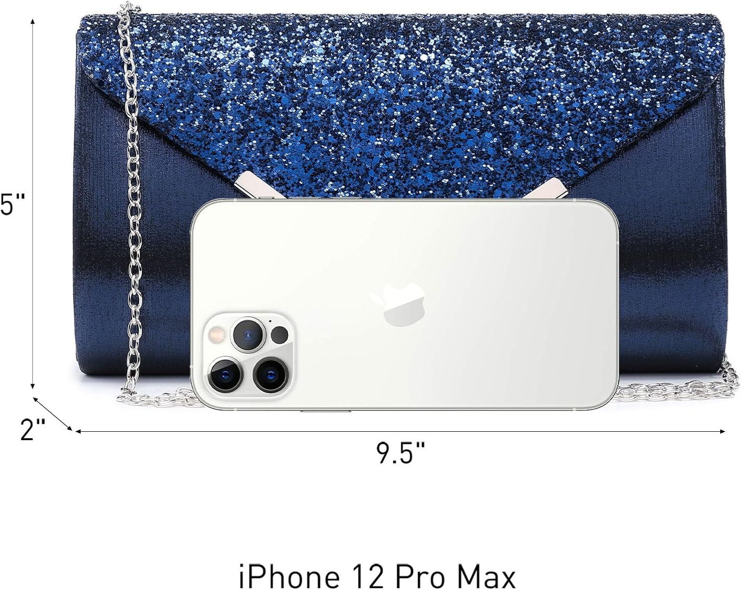 Women Evening Bags Formal Clutch Purses for Wedding Party Prom Handbags with Shoulder Strap and Glitter Flap | Formal, Wedding Party, Prom, with Shoulder Strap, Glitter Flap, Formal