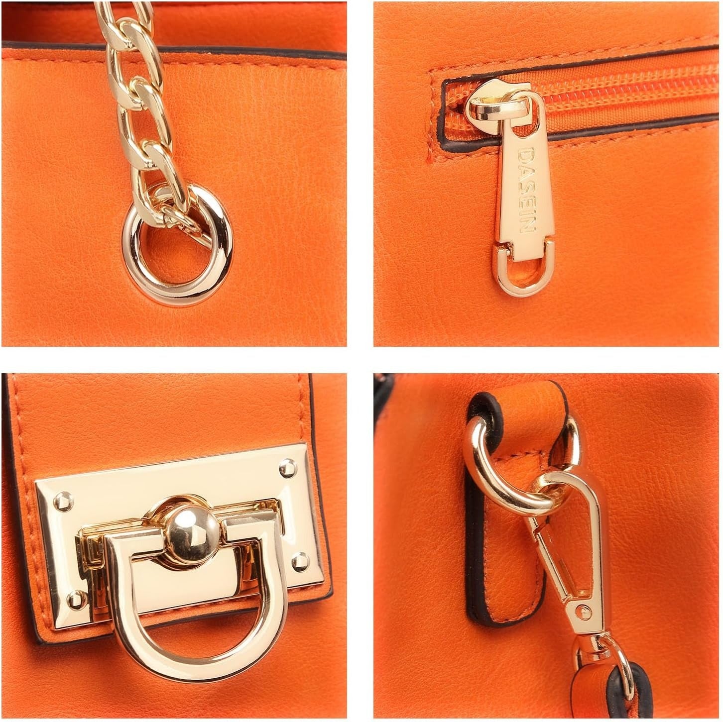 Leather Handbag Tote Hobo Bag for Women Shoulder Purse Top Handle Satchel Bag with Matching Clutch