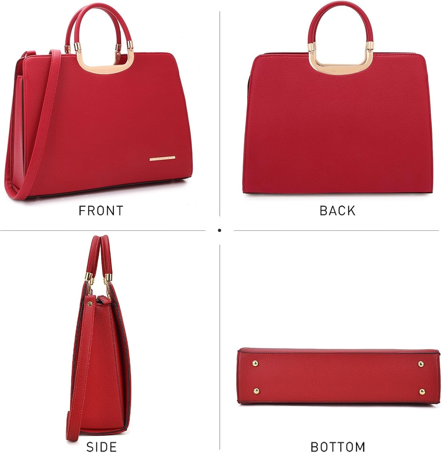 Womens Handbag Top Handle Shoulder Bag Tote Satchel Purse Work Bag with Matching Wallet