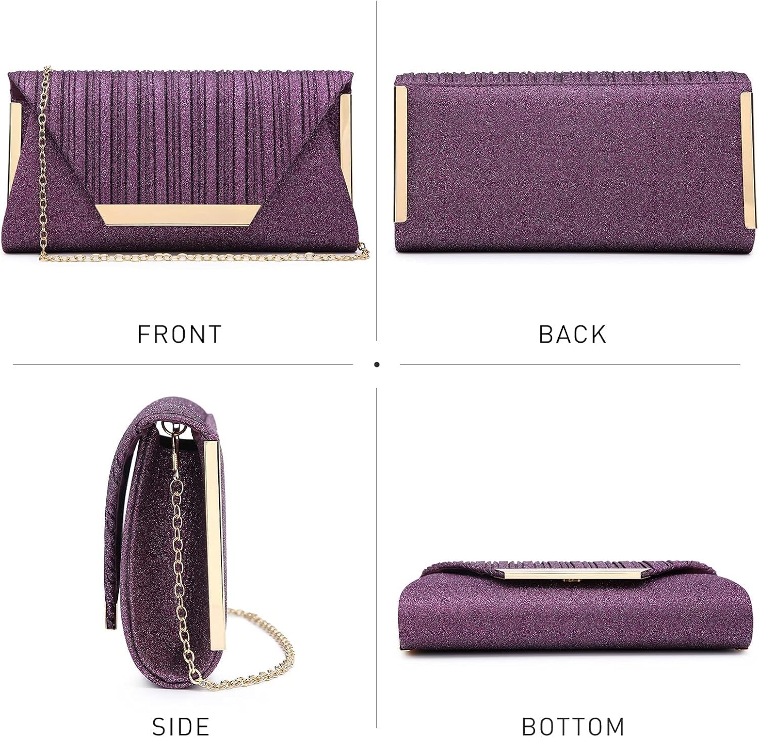 Women Evening Bags Wedding Purses Handbags Party Clutches Cocktail Prom Formal Clutch with Glitter Rhinestones