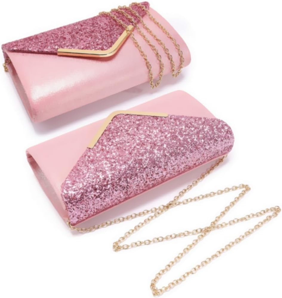 Women Evening Bags Formal Clutch Purses for Wedding Party Prom Handbags with Shoulder Strap and Glitter Flap | Formal, Wedding Party, Prom, with Shoulder Strap, Glitter Flap, Formal