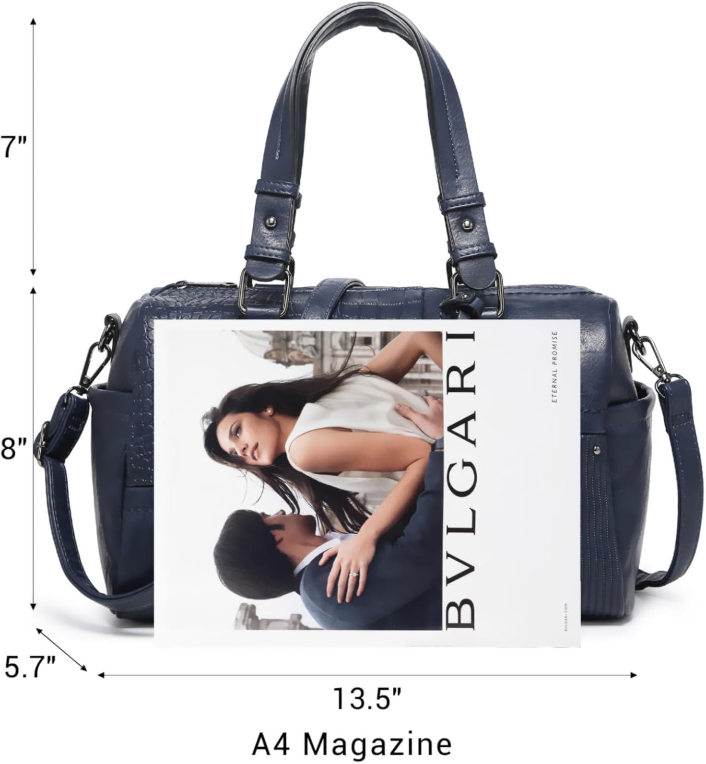 Women Soft Vegan Leather Barrel Bags Large Hobo Top Handle Work Totes Satchel Handbags Shoulder Purse