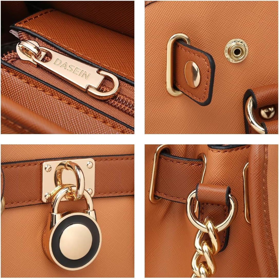 Women Handbags Top Handle Satchel Purse Shoulder Bag Hobo Bag Work Bag Set 2pcs