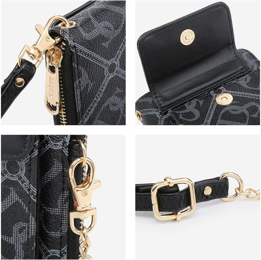 Crossbody Bag Phone Purse Handbag for Women Shoulder Bag Credit Card Wristlet Wallet with Multi Pockets