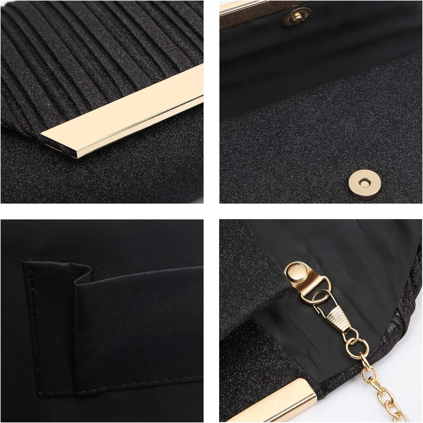 Women Evening Bags Wedding Purses Handbags Party Clutches Cocktail Prom Formal Clutch with Glitter Rhinestones
