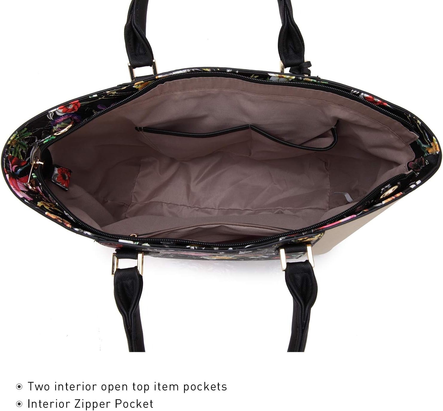 Satchel Purse Handbag for Women Large Shoulder Work Tote Bag With Matching Wallet