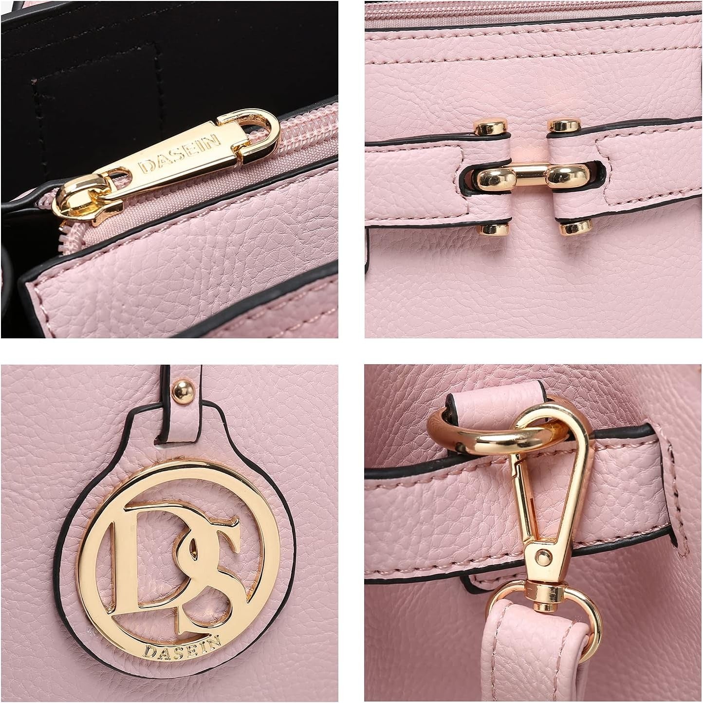 Women Satchel Purses Handbags Belted Top-handle Work Tote Shoulder Bags with Long Strap