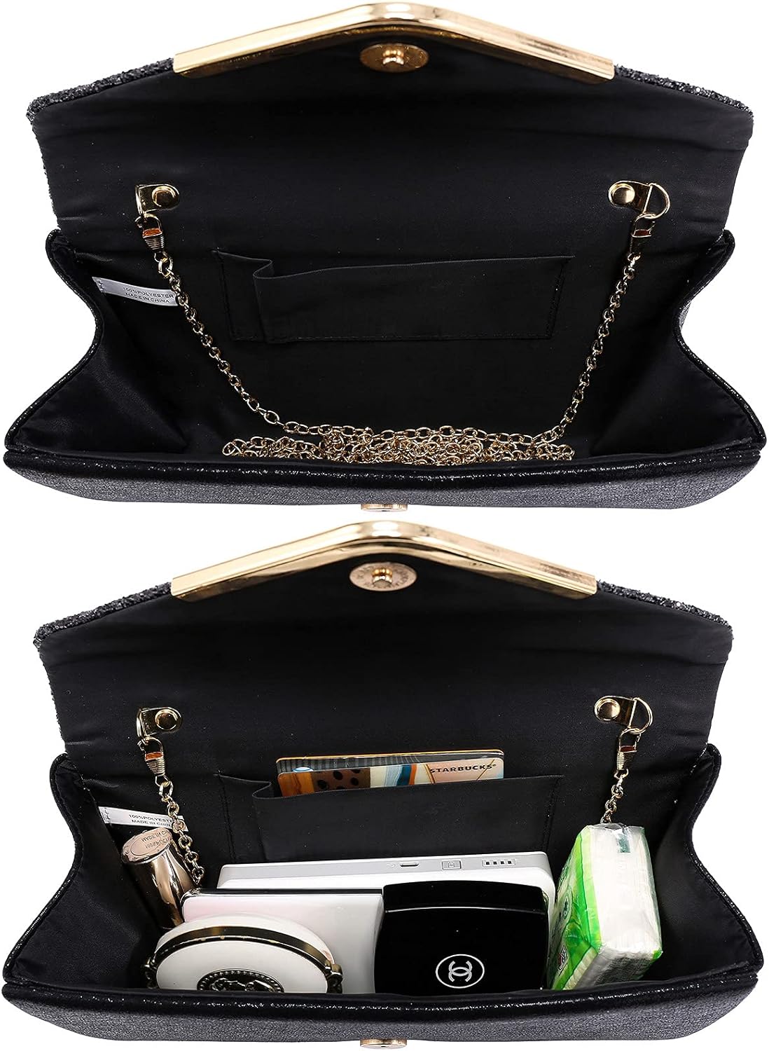 Women Evening Bags Formal Clutch Purses for Wedding Party Prom Handbags with Shoulder Strap and Glitter Flap | Formal, Wedding Party, Prom, with Shoulder Strap, Glitter Flap, Formal