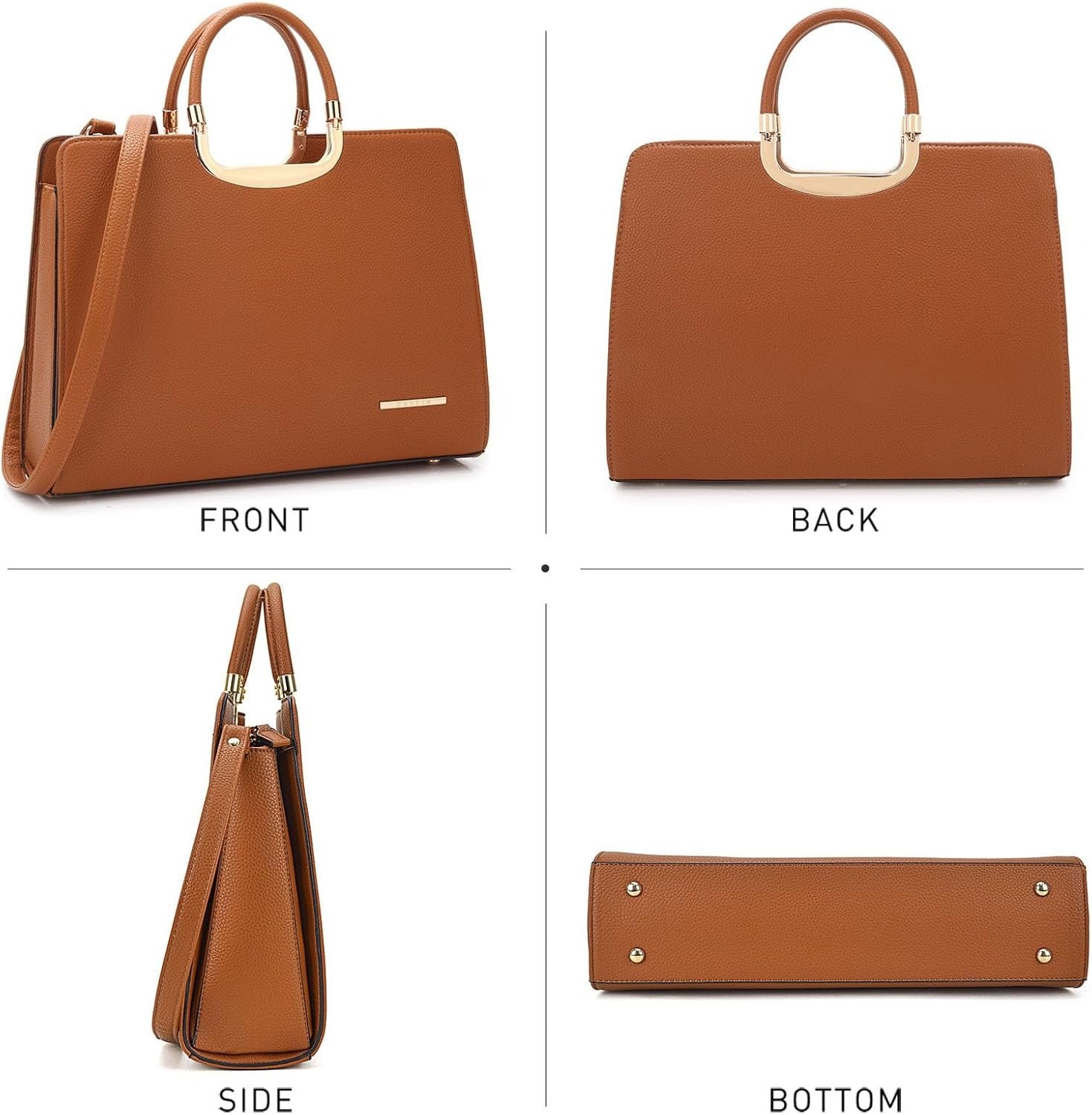 Womens Handbag Top Handle Shoulder Bag Tote Satchel Purse Work Bag with Matching Wallet