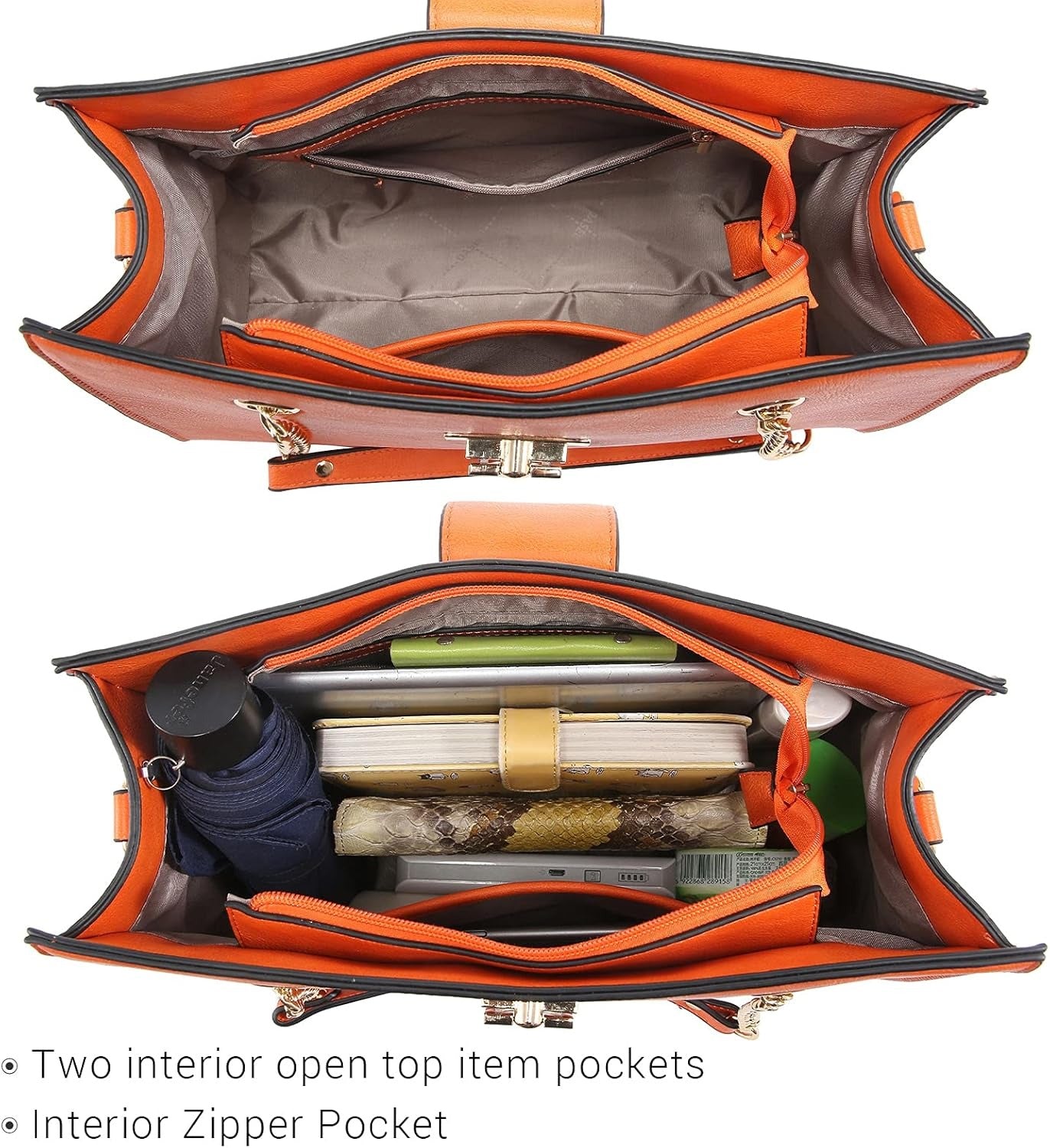 Leather Handbag Tote Hobo Bag for Women Shoulder Purse Top Handle Satchel Bag with Matching Clutch