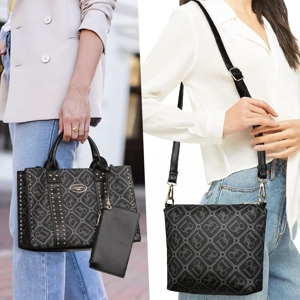 Purses Handbags for Women Tote Wallet Set Top Handle Satchel Shoulder Hobo Bag