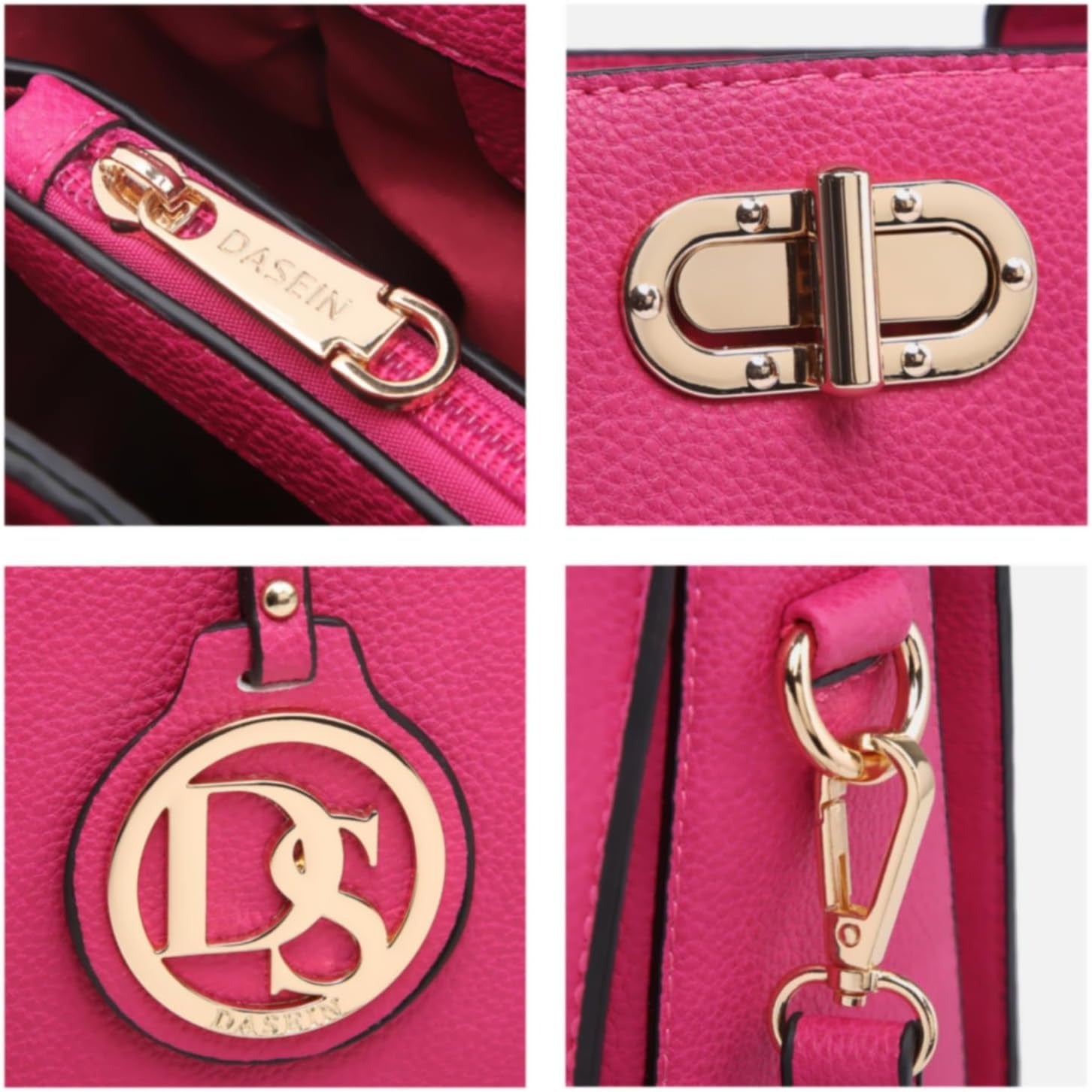 Women Handbags Purses Ladies Work Purse Satchel Tote Top Handle Shoulder Bags with Matching Clutch