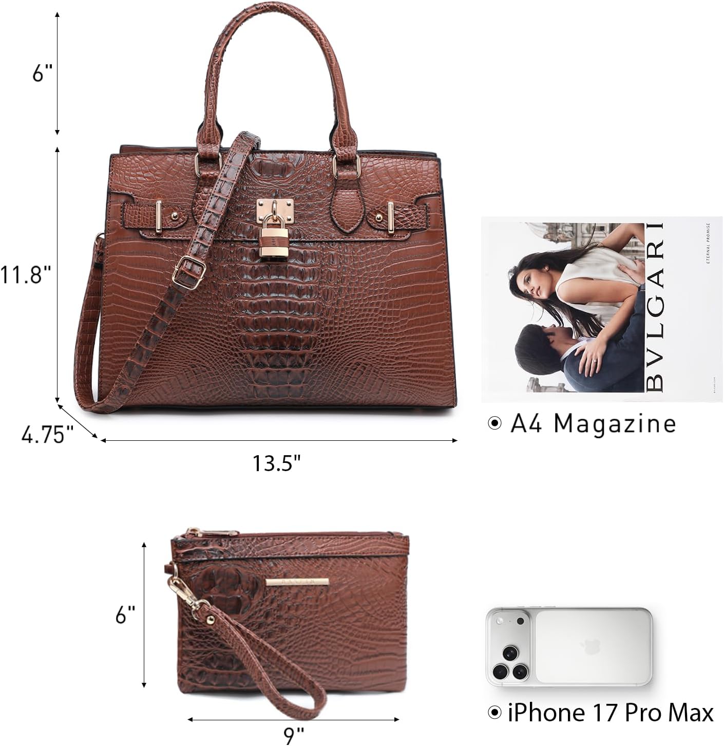 Women Handbags and Purses Ladies Shoulder Bag Top Handle Satchel Tote Work Bag