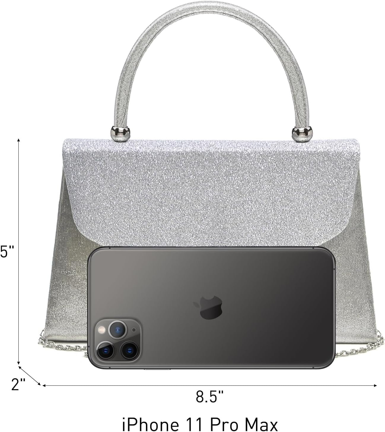 Women's Evening Bag Party Clutches Wedding Purses Cocktail Prom Handbags with Frosted Glittering