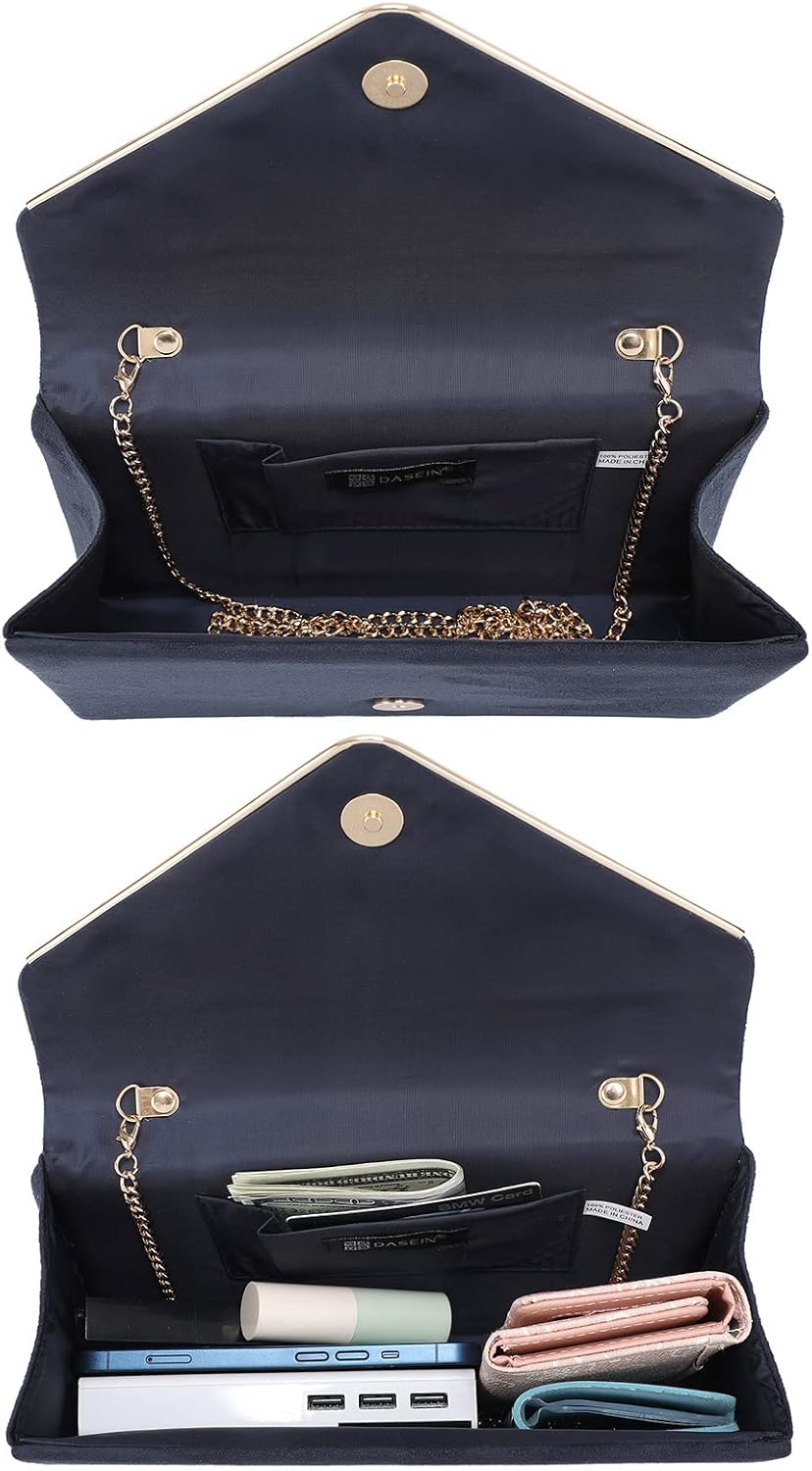Women Faux Suede Evening Clutch Bags Formal Party Clutches Wedding Purses Cocktail Prom Clutches