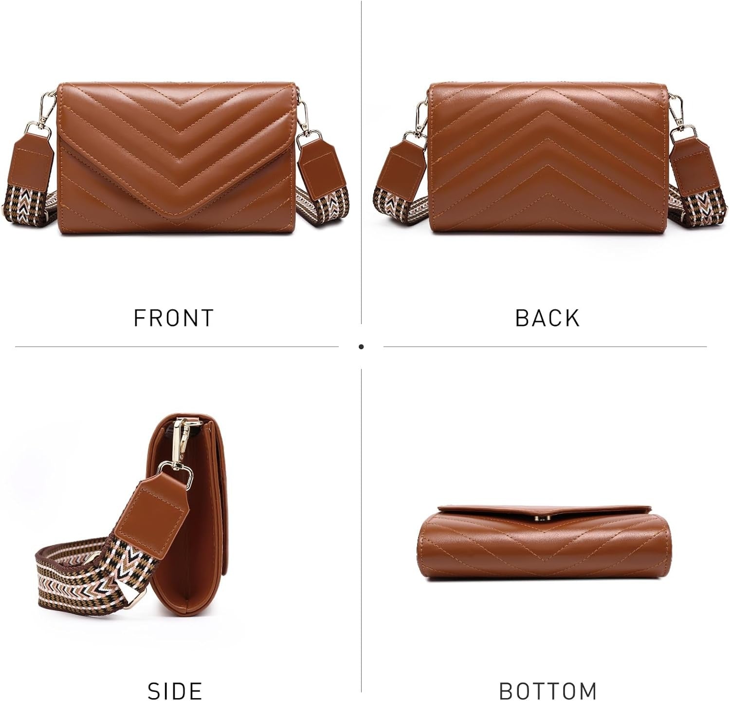 Women Small Quilted Crossbody Bags Stylish Designer Evening Bag Clutch Purses and Handbags with Chain Shoulder Strap