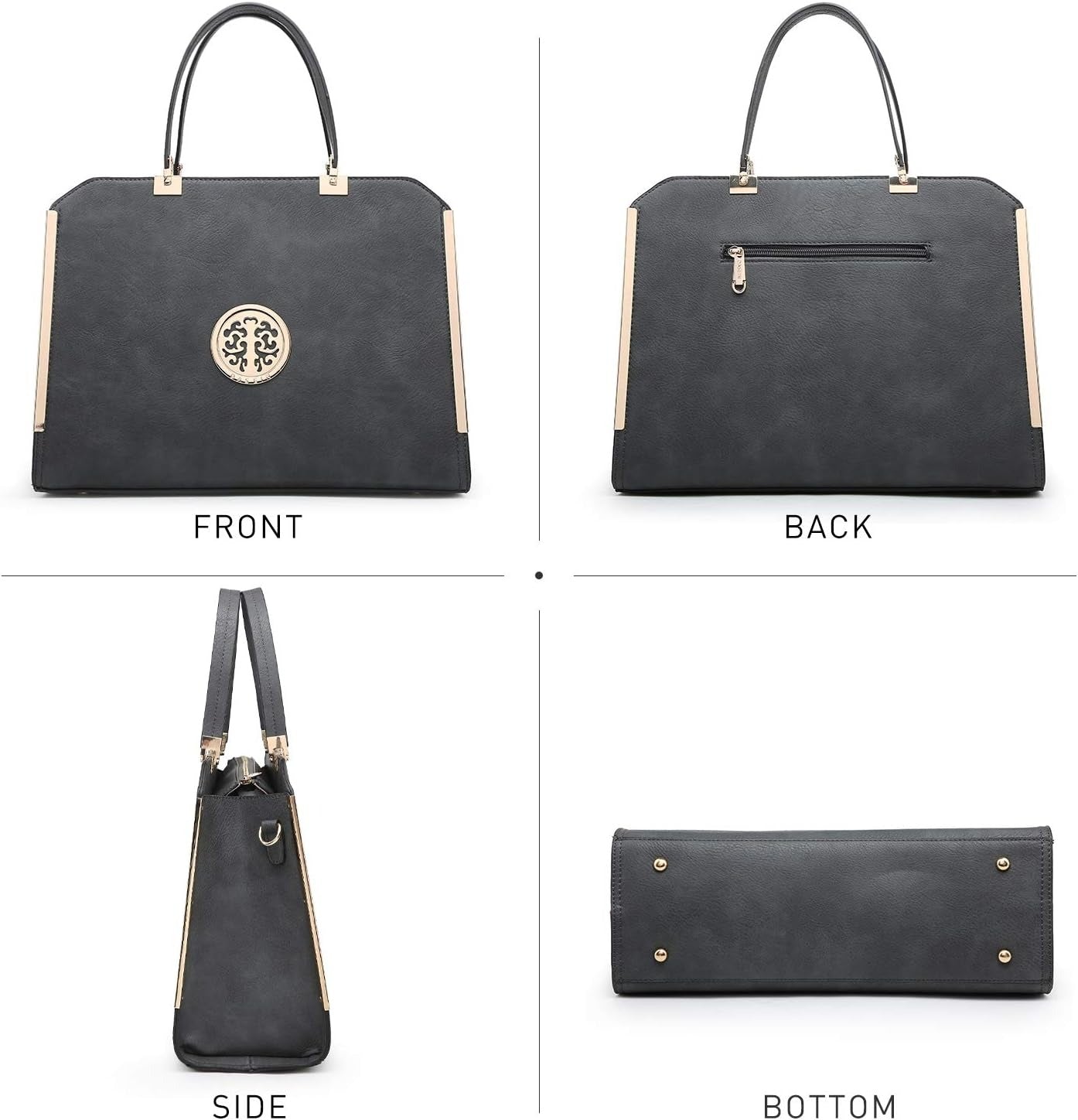 Women Purses and Handbags Top Handle Satchel Bags Large Shoulder Work Bag Tote with Wallet