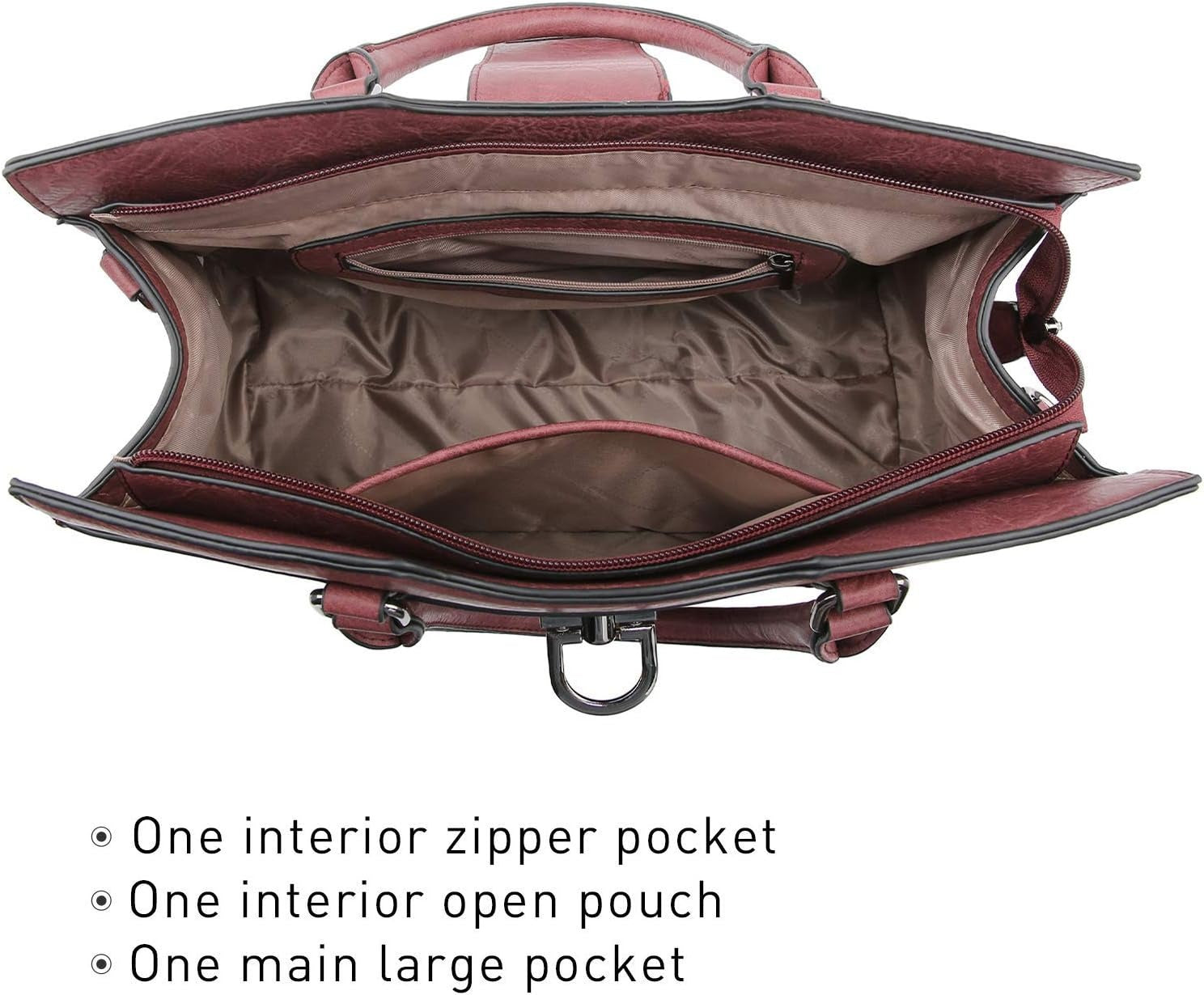 Handbags for Women Purses Monogram Satchel Purse Large Tote Ladies Handbag Shoulder Bags Top Handle Work Bag 2pcs Set