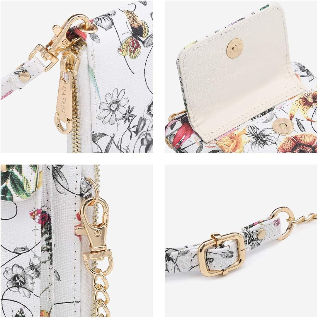 Crossbody Bag Phone Purse Handbag for Women Shoulder Bag Credit Card Wristlet Wallet with Multi Pockets
