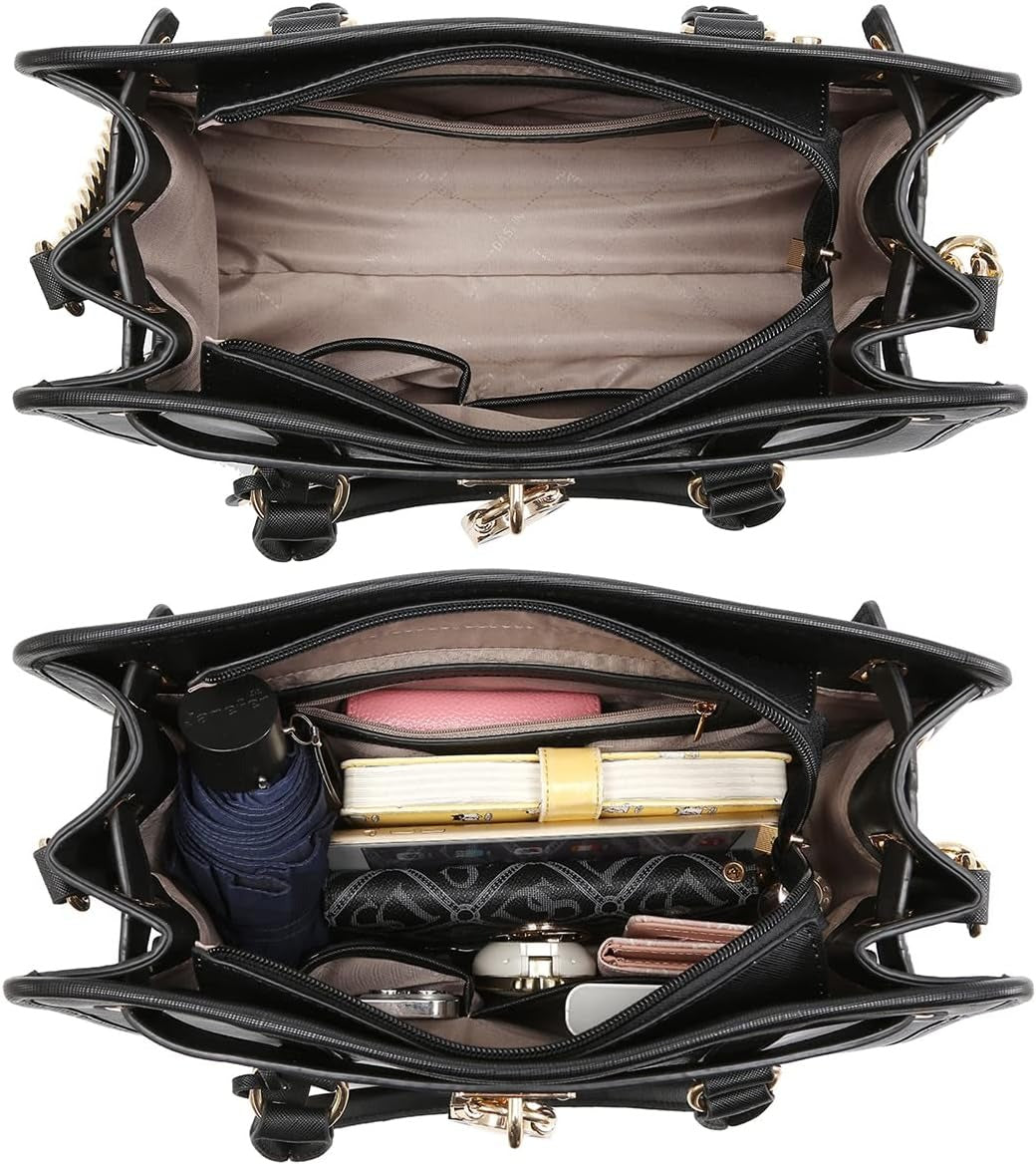 Handbags Purses Set for Women Top Handle Satchel Shoulder Bags Large Work Tote Bag