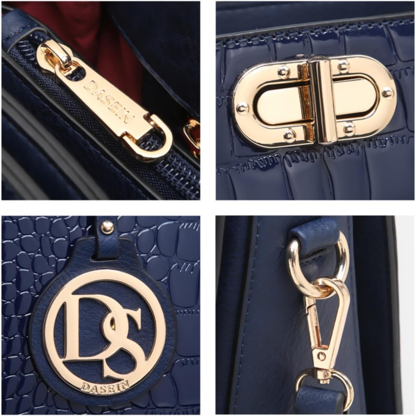 Women Handbags Purses Ladies Work Purse Satchel Tote Top Handle Shoulder Bags with Matching Clutch