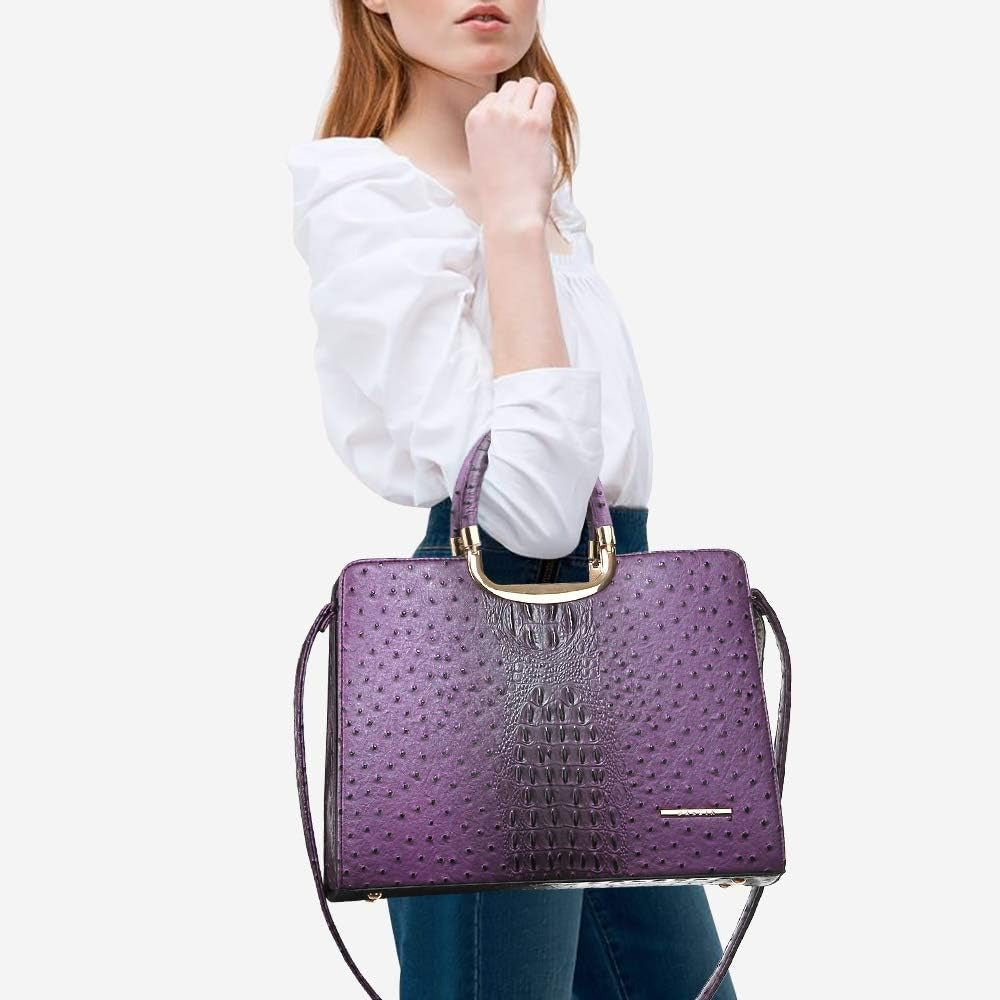Womens Handbag Top Handle Shoulder Bag Tote Satchel Purse Work Bag with Matching Wallet