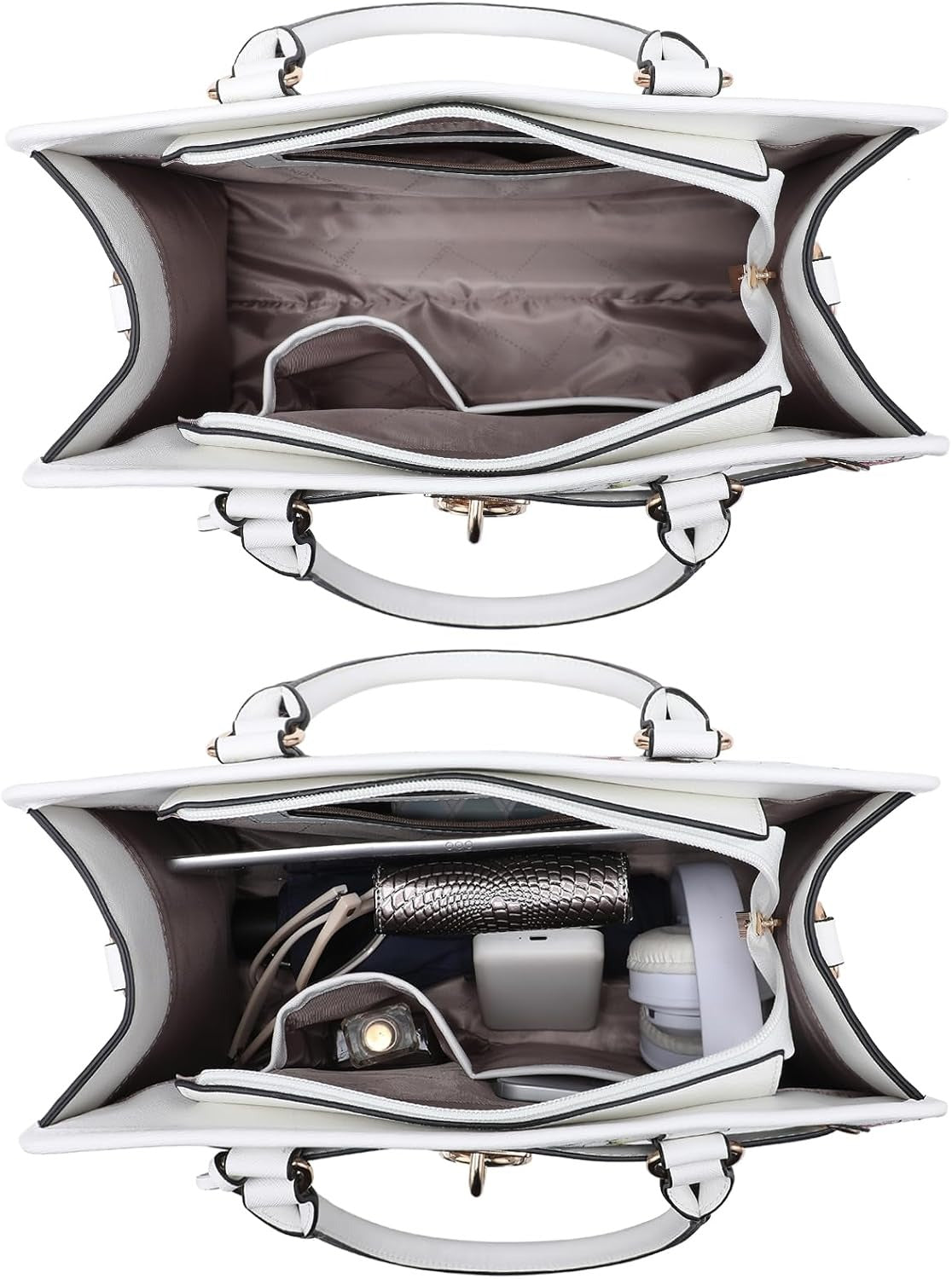 Handbags Purses Set for Women Top Handle Satchel Shoulder Bags Large Work Tote Bag with Matching Wallet