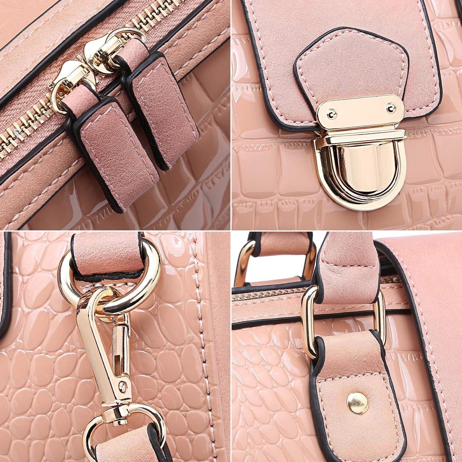 Women Barrel Handbags Fashion Satchel Bags Top Handle Shoulder Purses Vegan Leather Work Tote