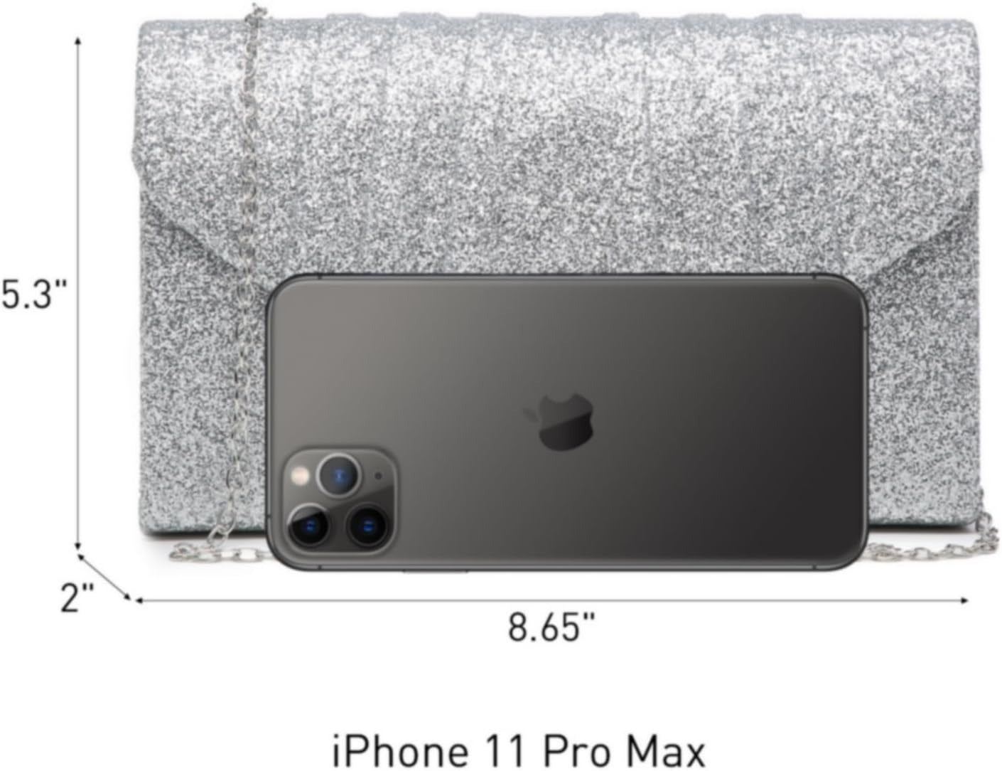 Women's Evening Bag Pleated Envelope Clutch Handbag Wedding Party Bridal Purse