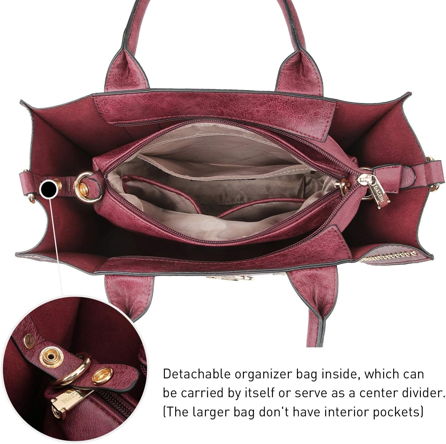 Purses Handbags for Women Tote Wallet Set Top Handle Satchel Shoulder Hobo Bag 3pcs
