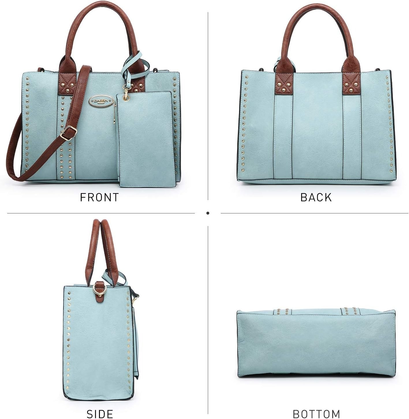 Purses Handbags for Women Tote Wallet Set Top Handle Satchel Shoulder Hobo Bag 3pcs