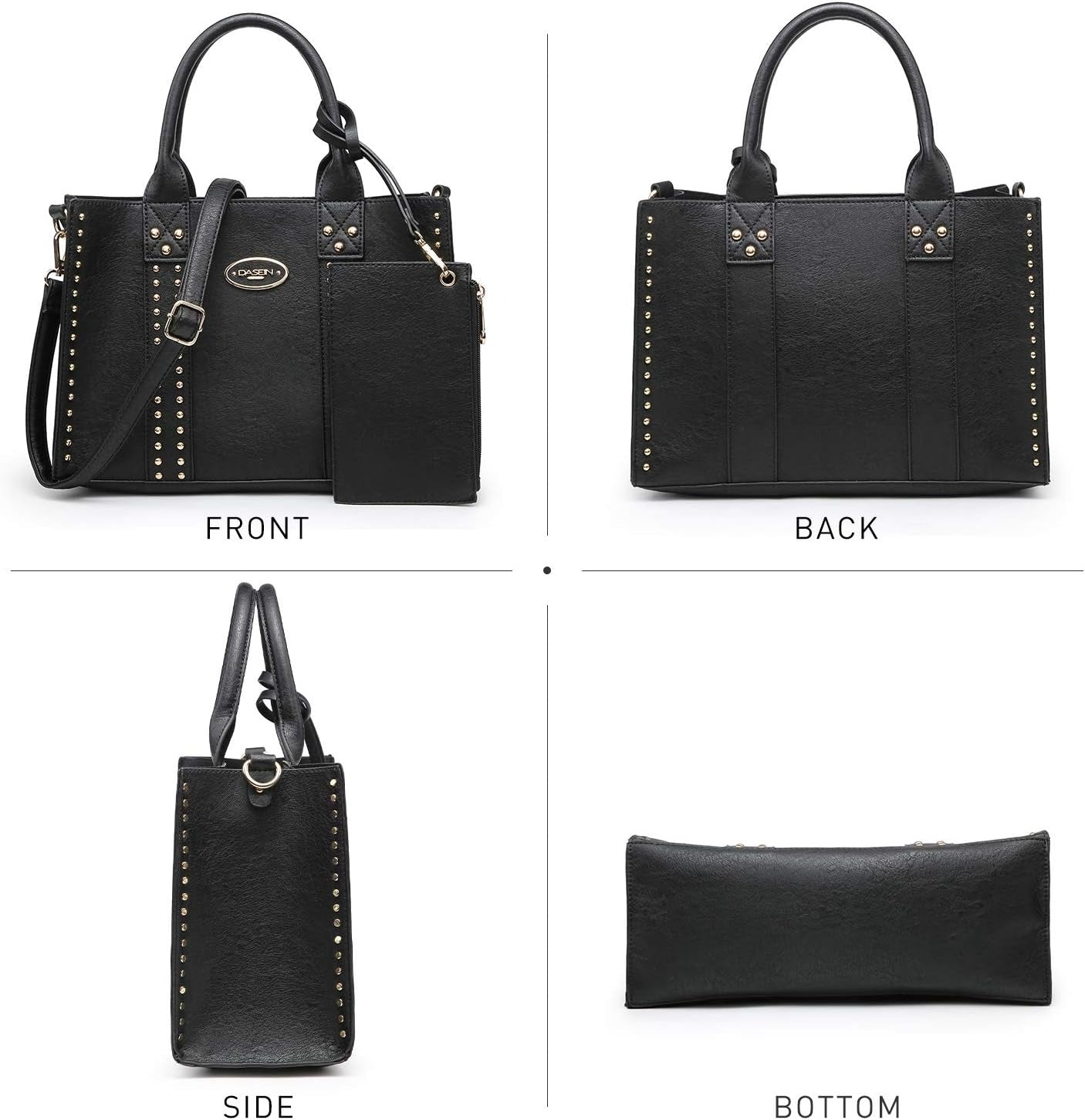 Purses Handbags for Women Tote Wallet Set Top Handle Satchel Shoulder Hobo Bag 3pcs