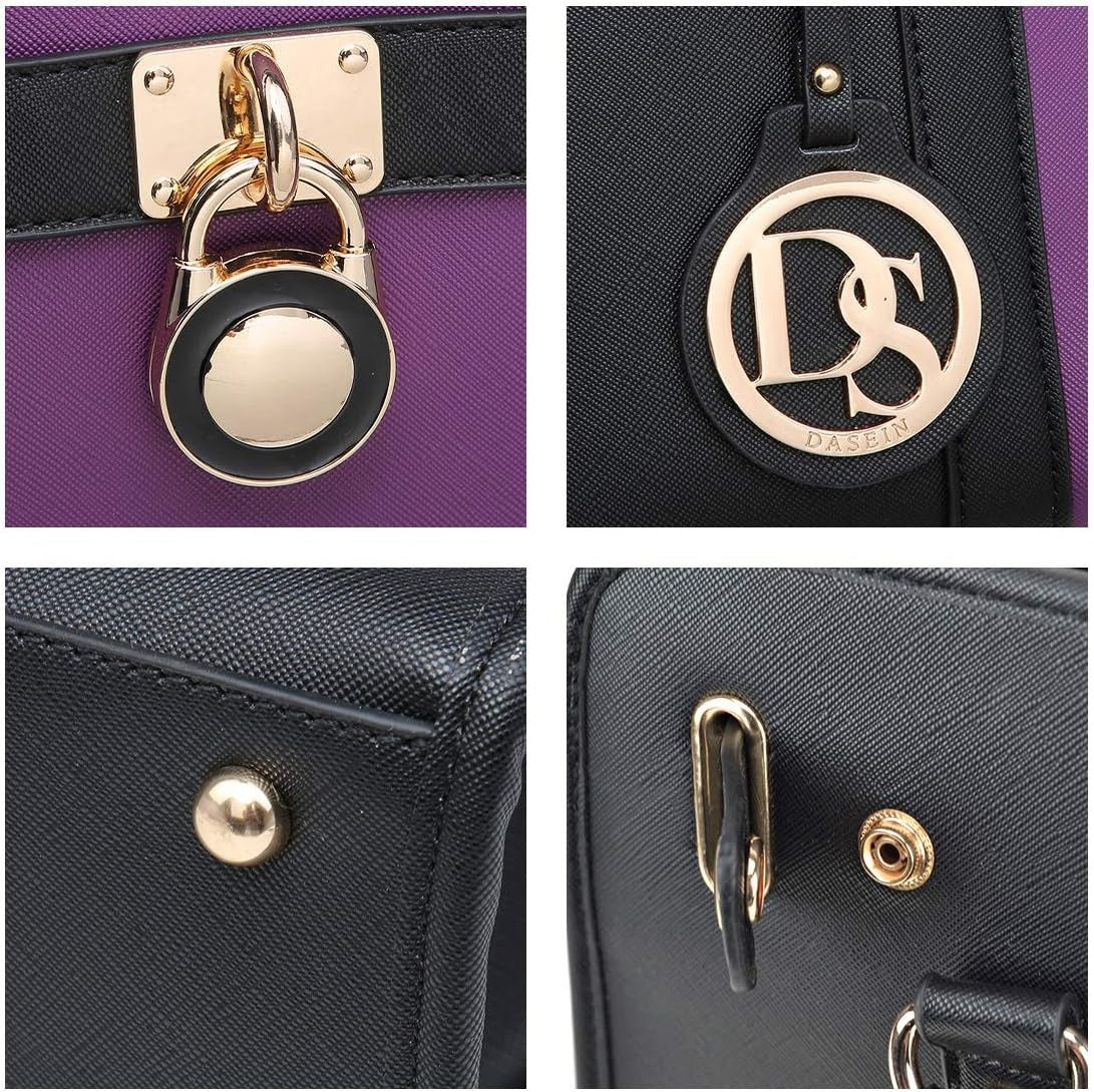 Handbags Purses Set for Women Top Handle Satchel Shoulder Bags Large Work Tote Bag with Matching Wallet