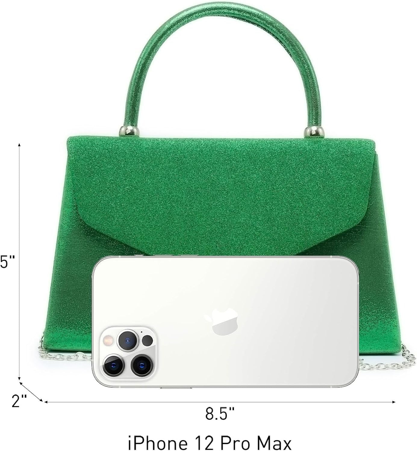 Women's Evening Bag Party Clutches Wedding Purses Cocktail Prom Handbags with Frosted Glittering