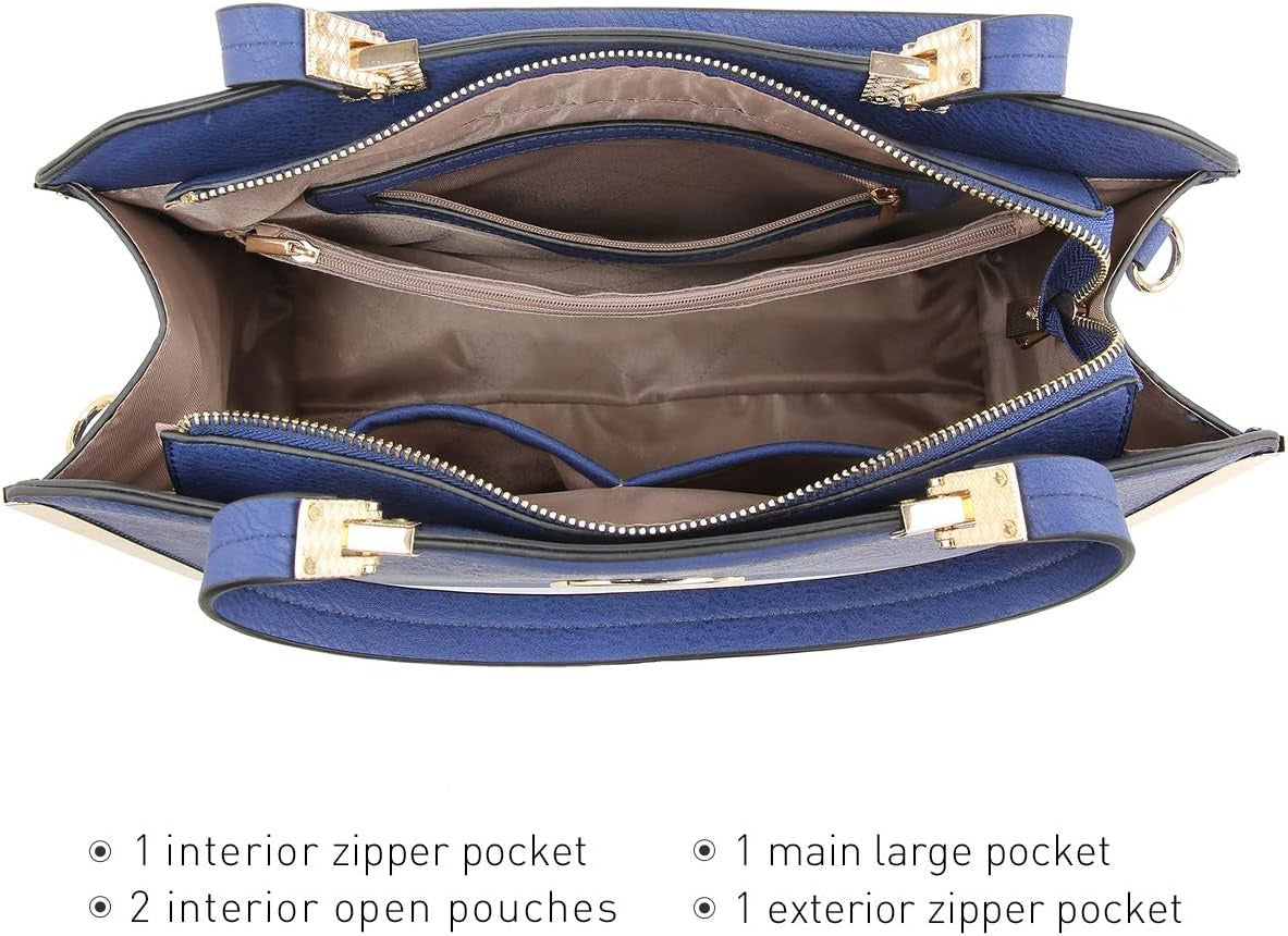 Women Purses and Handbags Top Handle Satchel Bags Large Shoulder Work Bag Tote with Wallet