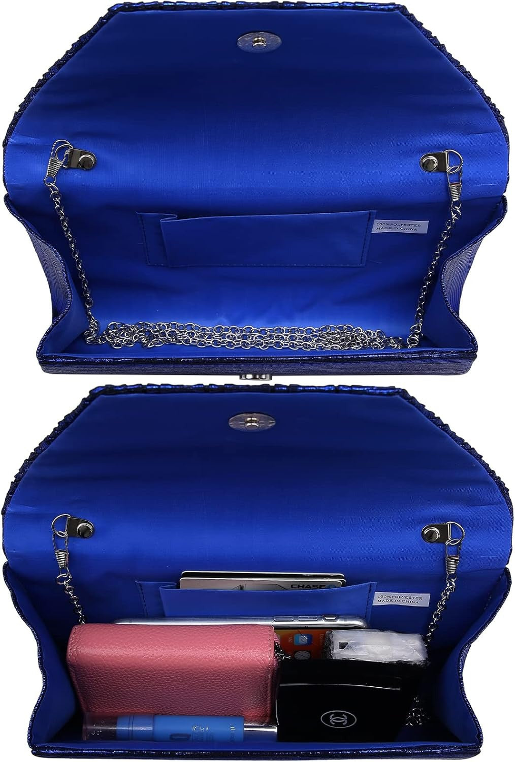 Women Evening Bags Wedding Purses Handbags Party Clutches Cocktail Prom Formal Clutch with Glitter Rhinestones