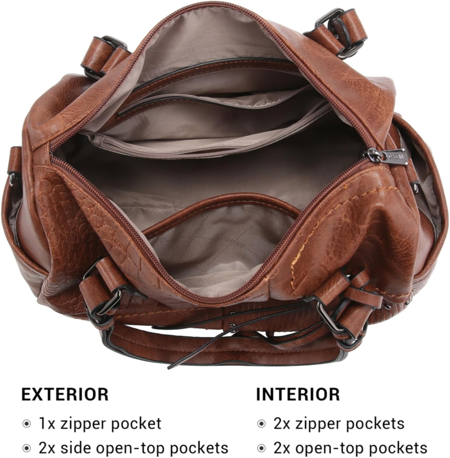 Women Soft Vegan Leather Barrel Bags Large Hobo Top Handle Work Totes Satchel Handbags Shoulder Purse