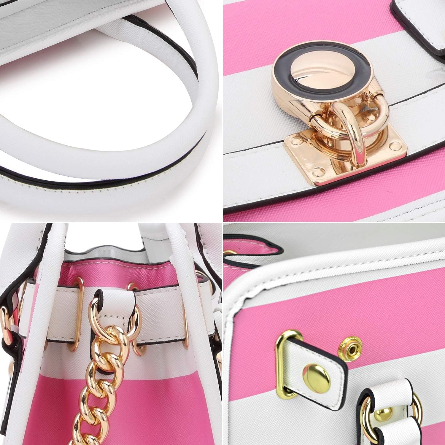 Women Handbags Top Handle Satchel Purse Shoulder Bag Hobo Bag Work Bag Set 2pcs