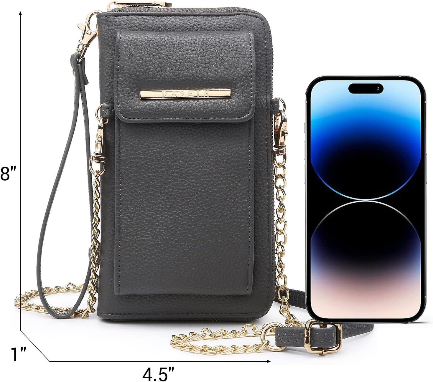 Crossbody Bag Phone Purse Handbag for Women Shoulder Bag Credit Card Wristlet Wallet with Multi Pockets