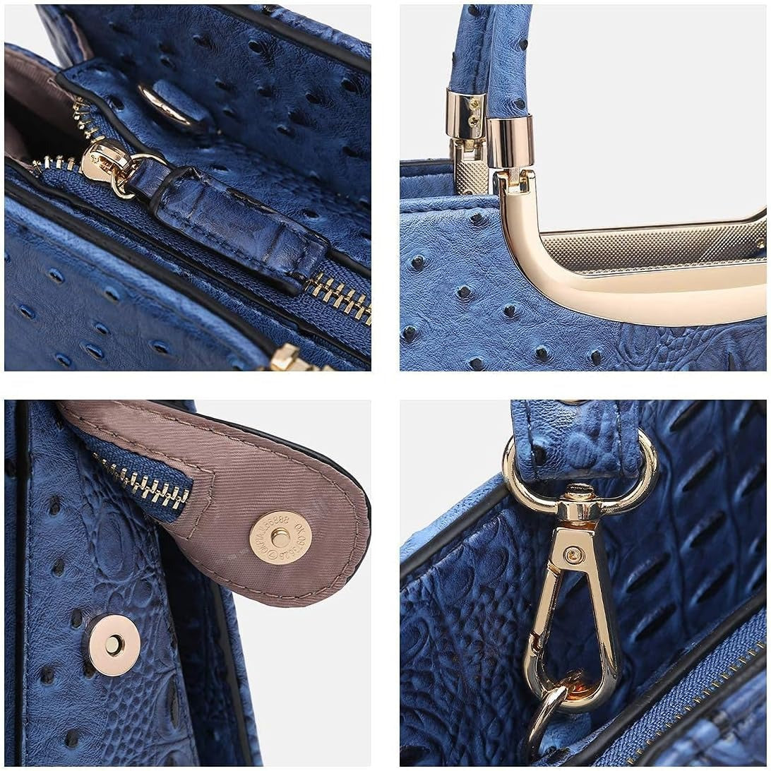 Womens Handbag Top Handle Shoulder Bag Tote Satchel Purse Work Bag with Matching Wallet