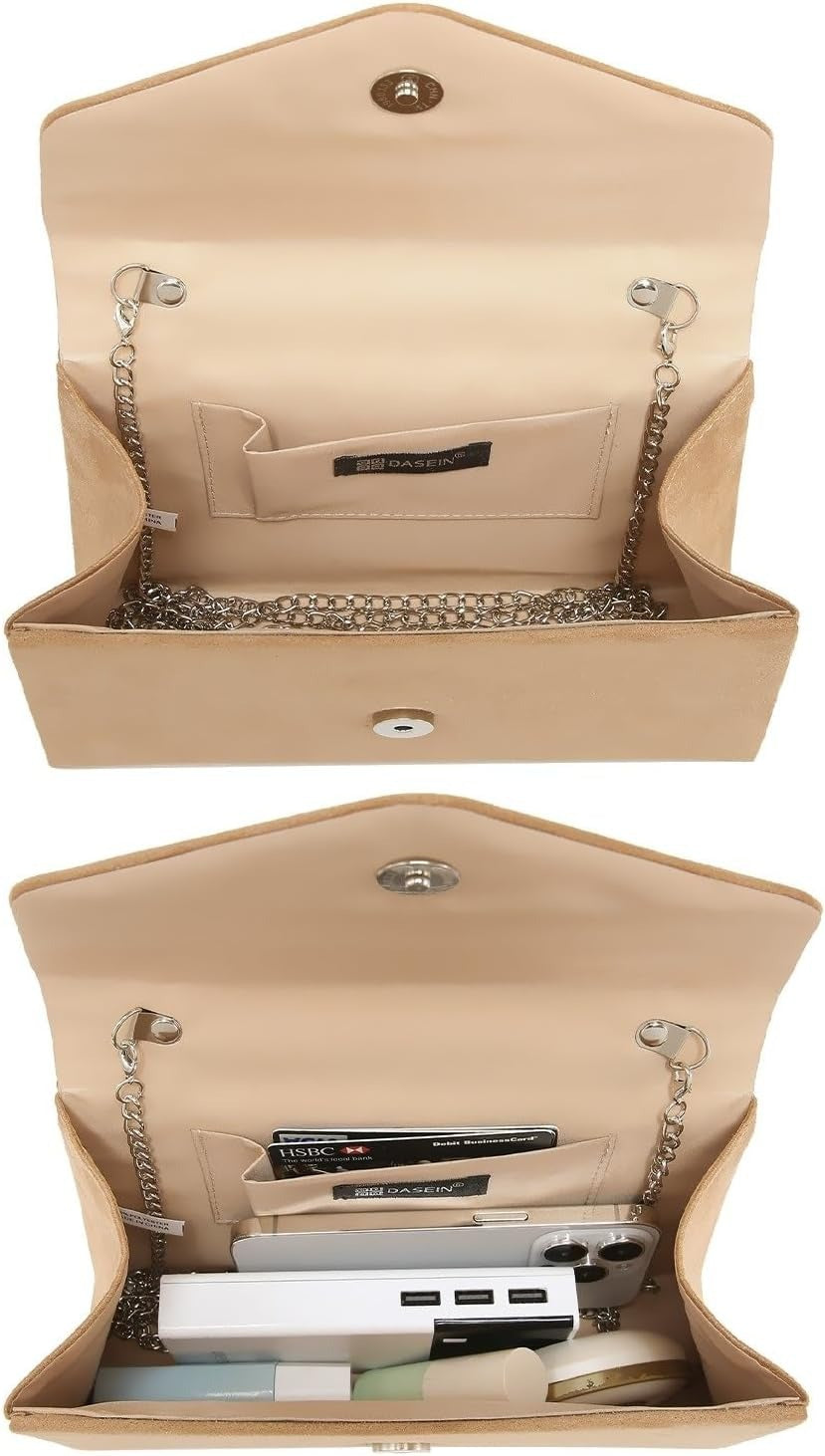 Women's Evening Bag Party Clutches Wedding Purses Cocktail Prom Handbags with Frosted Glittering