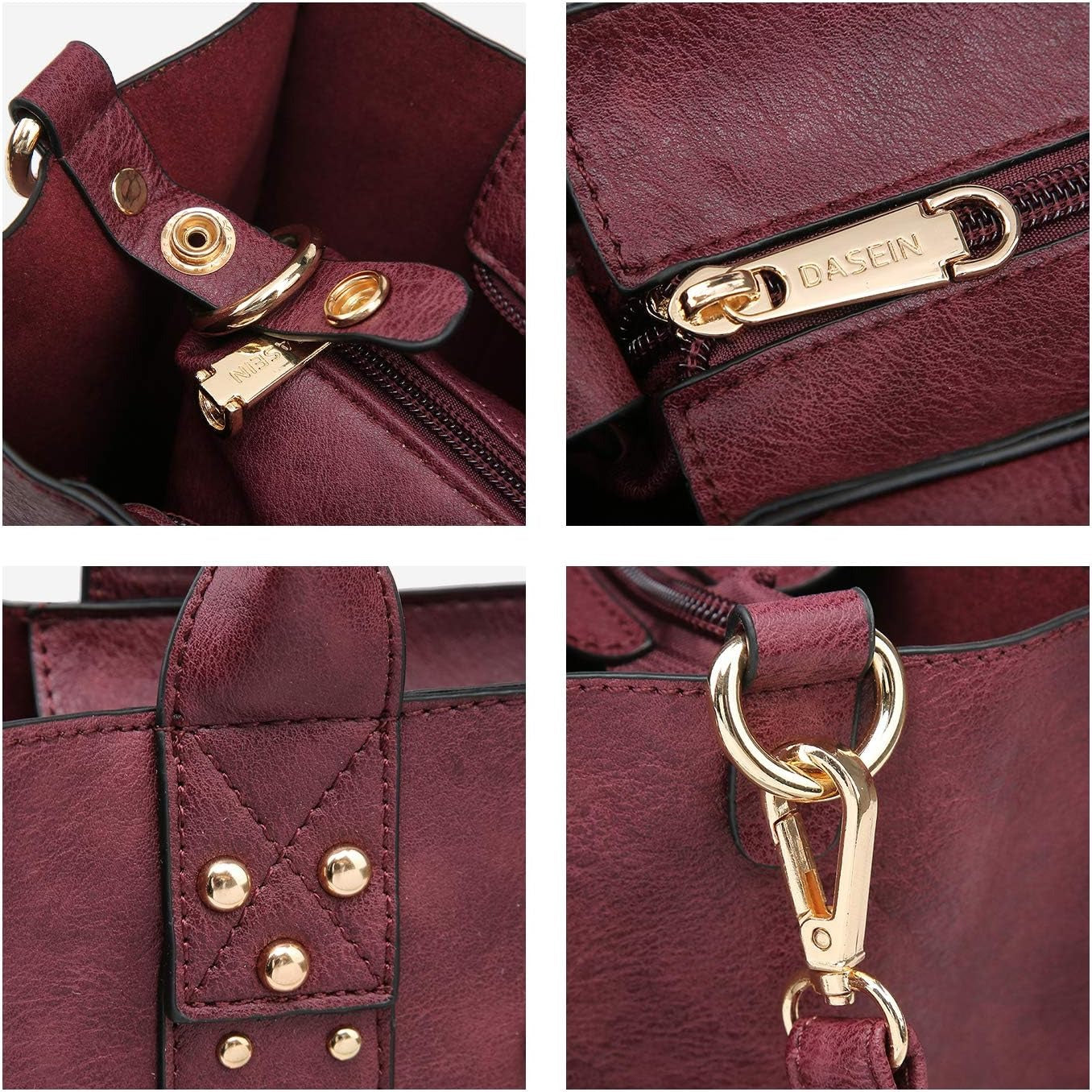 Purses Handbags for Women Tote Wallet Set Top Handle Satchel Shoulder Hobo Bag 3pcs