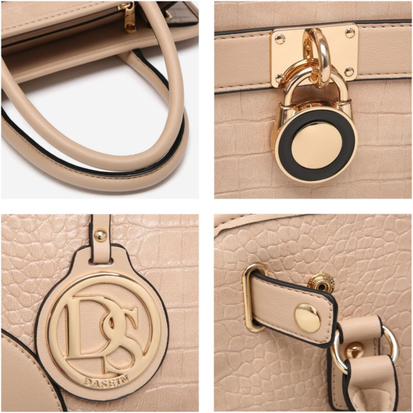 Women Handbags Top Handle Satchel Purse Shoulder Bag Hobo Bag Work Bag Set 2pcs