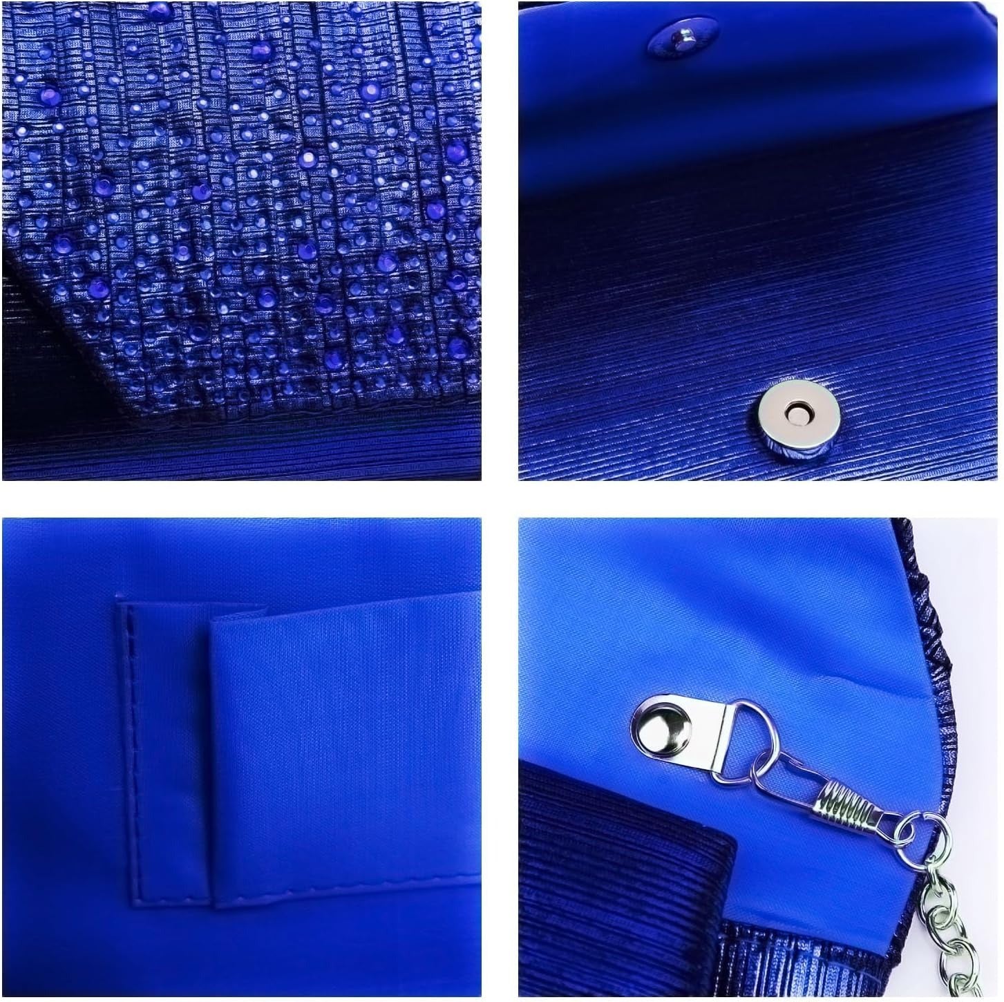 Women Evening Bags Wedding Purses Handbags Party Clutches Cocktail Prom Formal Clutch with Glitter Rhinestones