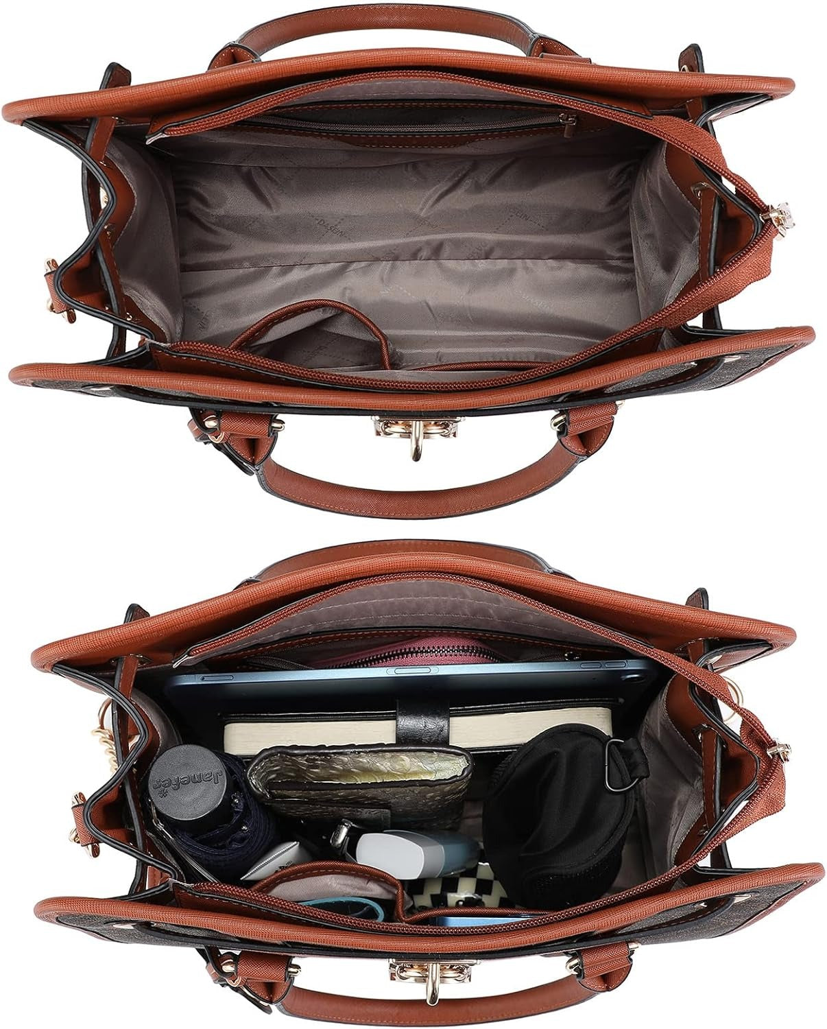 Handbags Purses Set for Women Top Handle Satchel Shoulder Bags Large Work Tote Bag