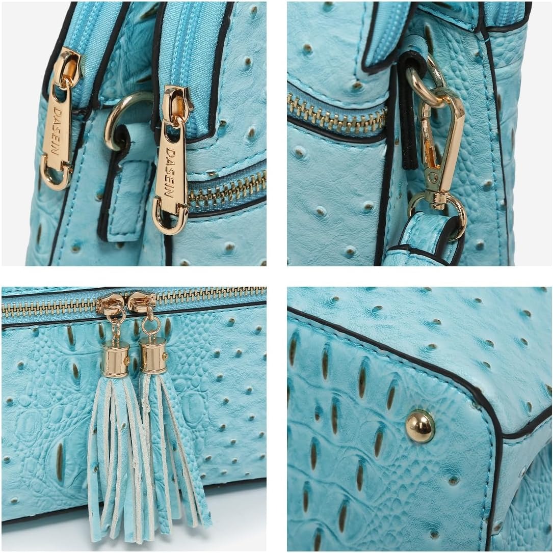 Women Tassel Zipper Pocket Crossbody Bag Shoulder Purse Fashion Travel Bag