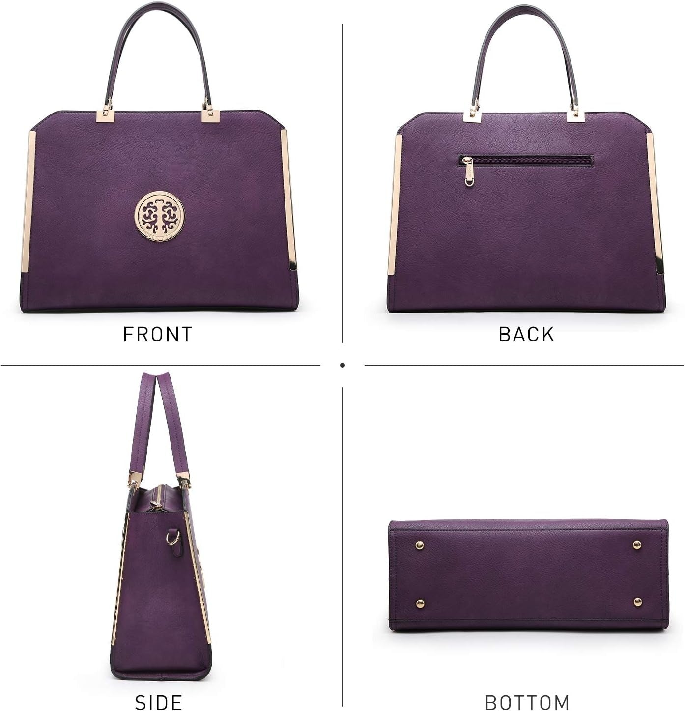 Women Purses and Handbags Top Handle Satchel Bags Large Shoulder Work Bag Tote with Wallet