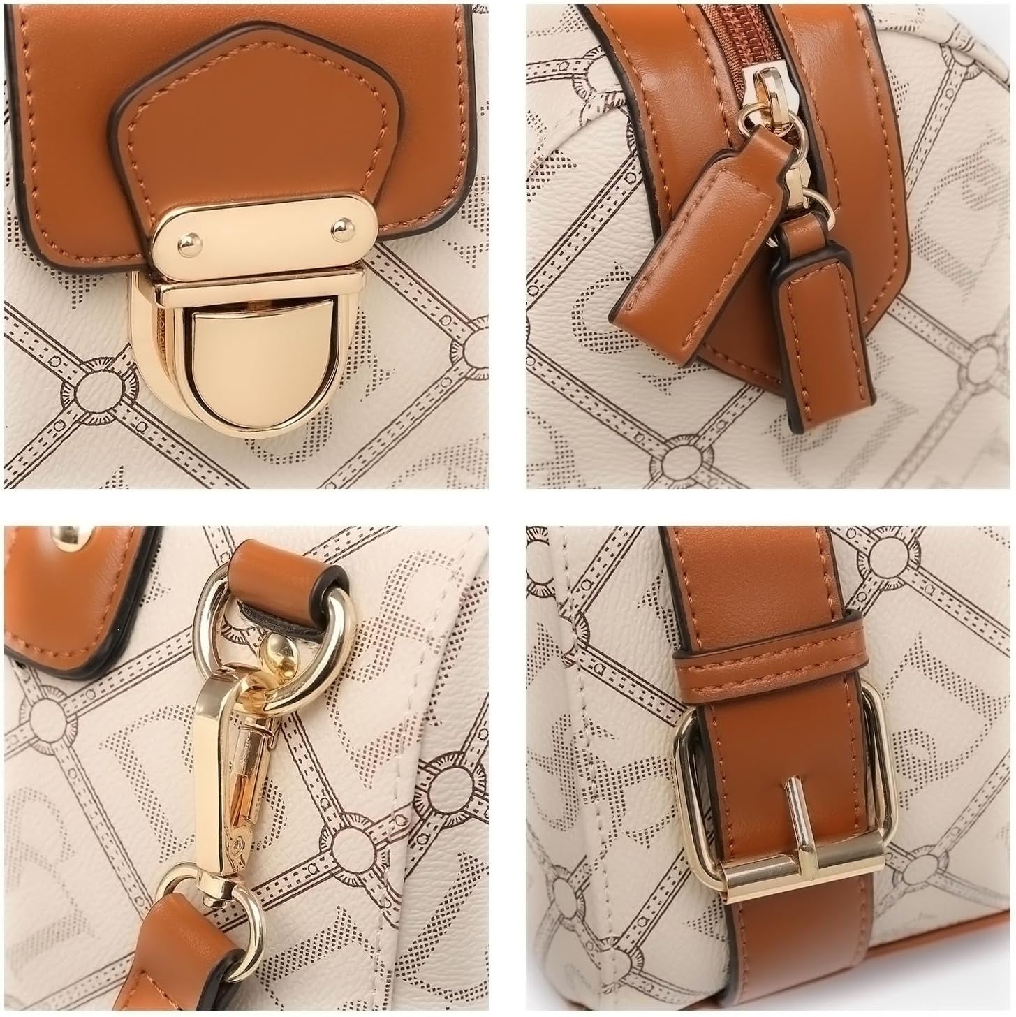 Women Barrel Handbags Fashion Satchel Bags Top Handle Shoulder Purses Vegan Leather Work Tote